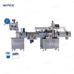Avtomatik Şüşə və Qapaqlar İki Başlı Etiket Etiketleme Maşını