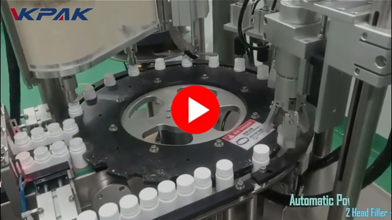 Monoblok Toz Şüşə Doldurma və Qapaq Maşını