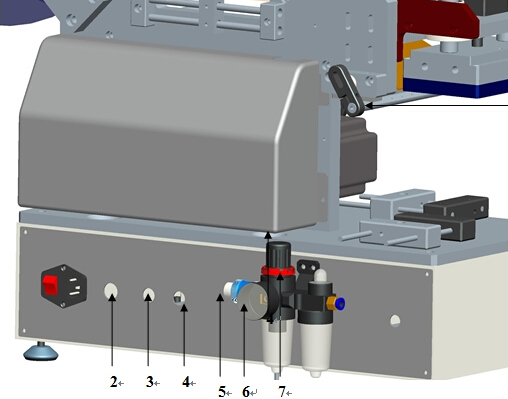 Yastıq Səth üçün Yarı Avtomatik Çantalar Plastik Çanta Etiketleme Maşını