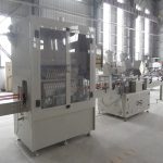 Aşındırıcı Maye üçün Avtomatik Bucaq Boyun Şüşə Doldurma Qapağı Xətti