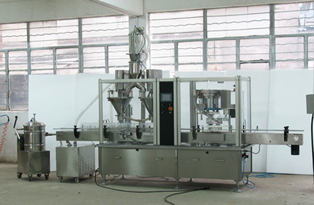 automatic powder filling line ikiqat başlı toz qablaşdırma maşını.jpg