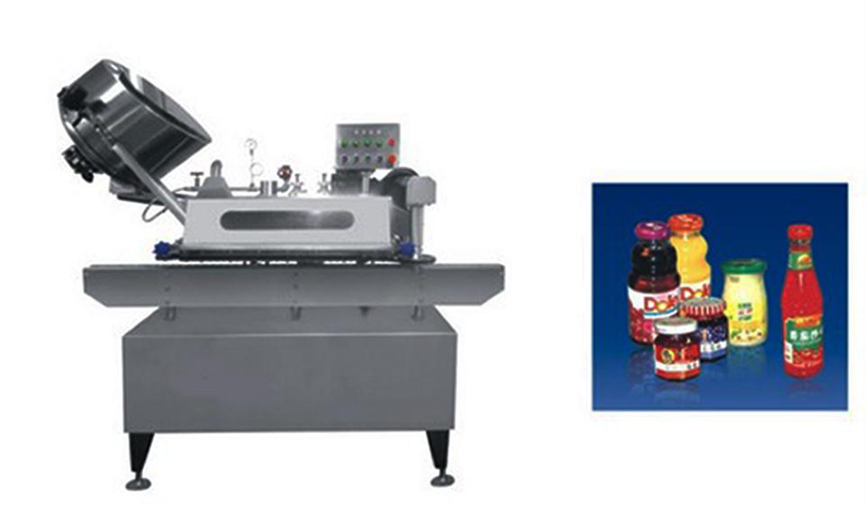 Button-controlled system glass Jar twist off Steam Capper equipment vacuum capping machine for sauce  düymə ilə idarə olunan vakuum qapaq maşını twist off.jpg