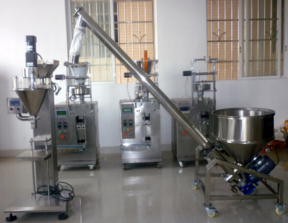 auger filler equipment doldurma maşınları üçün cərgədə iki.jpg